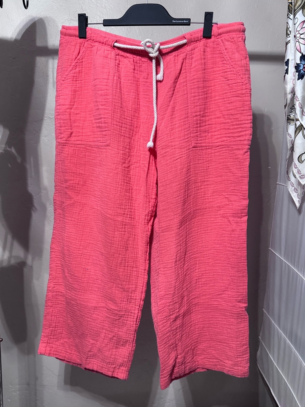 Sonoma Coral Wide-Leg Drawstring Pants XXL